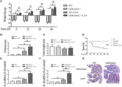 G Protein-Coupled Receptor 109A and Host Microbiota Modulate Intestinal Epithelial Integrity During Sepsis